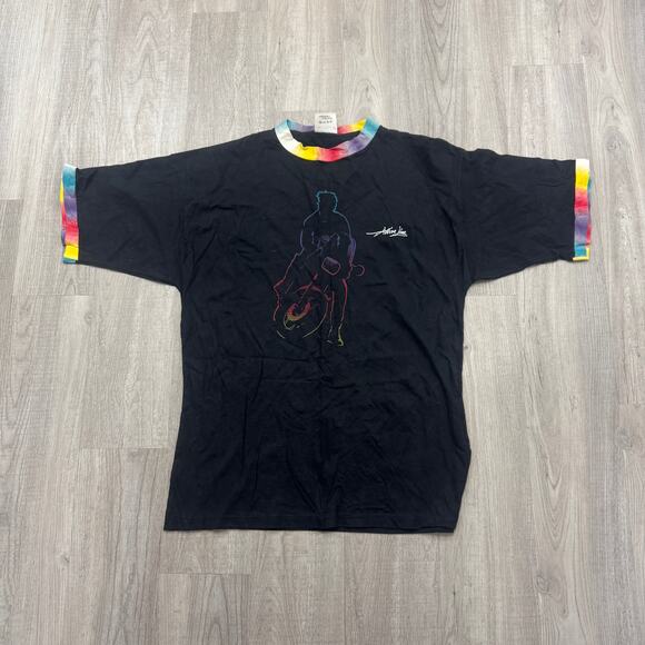 BMW Active Line Motorcycle Shirt Men's Large Black Biker Racing Cars Bikes - Picture 1 of 9